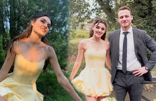 Hande Erçel kısa sürede milyonlara ulaştı Kerem Bürsin'le öpüşmesi olay oldu