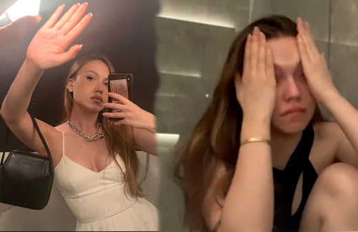 Duygu Özaslan'dan olay video! '1 saattir banyodayım kusamıyorum'