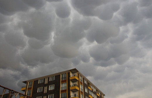 Erzurum Oltu semalarında esrarengiz bulutlar