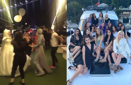 İstanbul Boğazı'nda büyük sorumsuzluk! Parti de düğün de gırla gidiyor