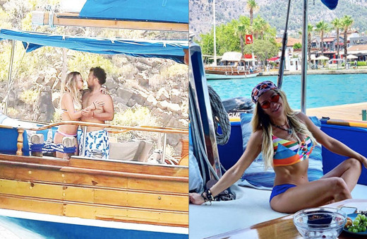 İvana Sert teknede aşka geldi sevgilisiyle mahrem görüntüleri çıktı