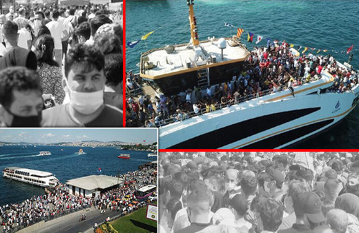 İstanbul'dan tedirgin eden görüntüler! Sosyal mesafe hiçe sayıldı