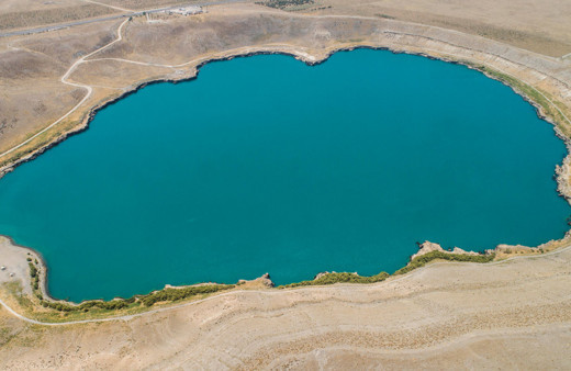 Acıgöl’ün suları 6- 7 metre çekildi