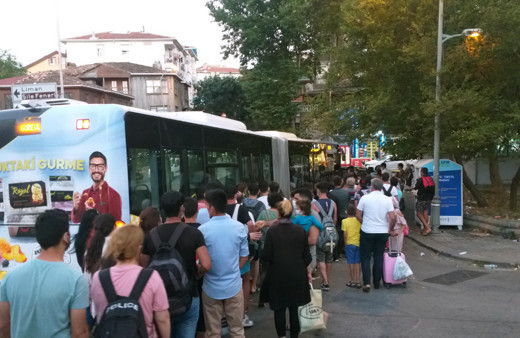 Şile'de tıka basa yolculuk! Devreye polis girdi