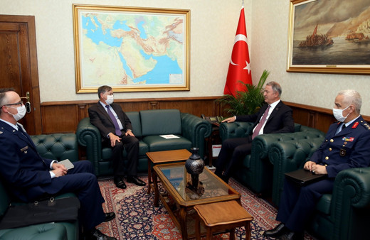 Hulusi Akar ABD büyükelçisini kabul etti