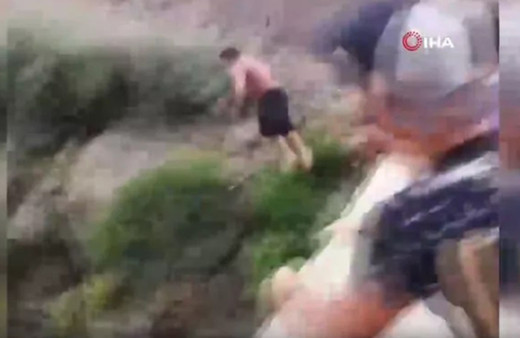 Antalya'da korkutan görüntü! 24 metre yükseklikten suya böyle atladı