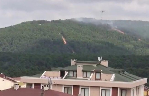 Aydos ormanında yangın çıktı! Polis ormandaki mangalcıları denetlemişti