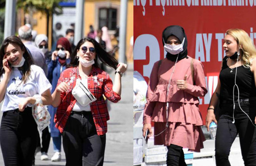 Konya'da vaka artışına rağmen maskeyi umursayan yok!
