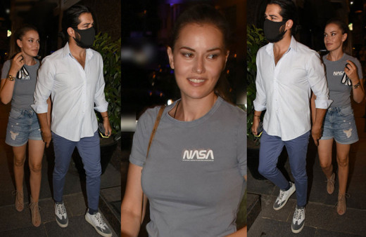 Fahriye Evcen Burak Özçivit'e iltifatlar yağdırdı 'Burak harika bir baba'
