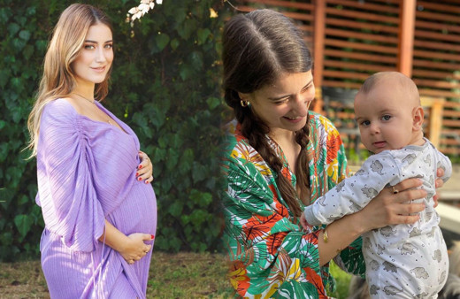 Hazal Kaya bebeği Fikret Ali ile set arkasından paylaştı resmen yorum yağdı