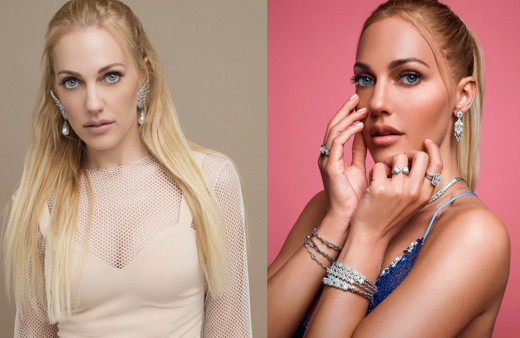 Meryem Uzerli derin göğüs dekoltesiyle olay yarattı sosyal medyadan paylaştı