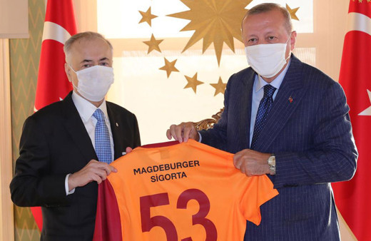 Cumhurbaşkanı Erdoğan, Galatasaray Başkanı Cengiz'i kabul etti