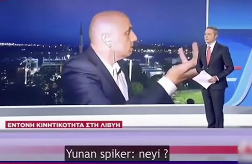 A Haber muhabiri Yunanistan'da olay oldu!