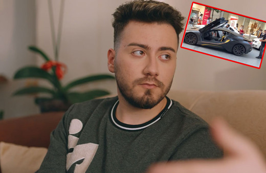 Enes Batur'un sevgilisini bıraktılar arabasına baktılar! Fenomen para kırdı