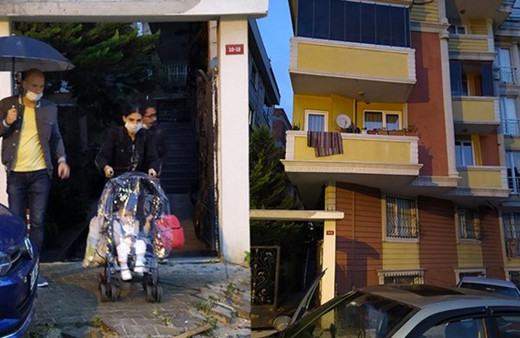 Gaziosmanpaşa'da toprak kayması nedeniyle 5 katlı bina boşaltıldı