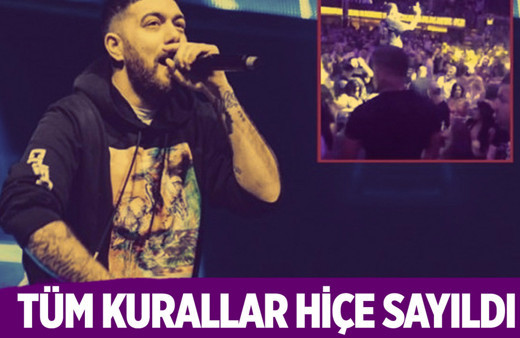 Murda'nın konserinden skandal görüntüler!