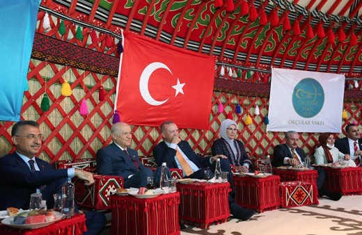 Cumhurbaşkanı Erdoğan ve Devlet Bahçeli Ahlat'taki etkinlikleri izledi