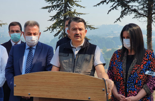 Bakan Pakdemirli: Adana Kozan'daki yangın kontrol altında
