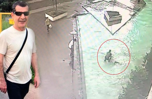 Esenyurt'ta lüks sitede 11 kattan süs havuzuna düştü! O anlar kameraya yakalandı