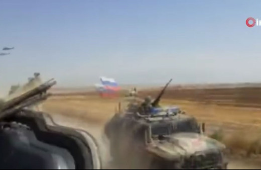 Rus askeri aracı ABD zırhlı aracına böyle çarptı 4 ABD askeri yaralandı işte o anlar