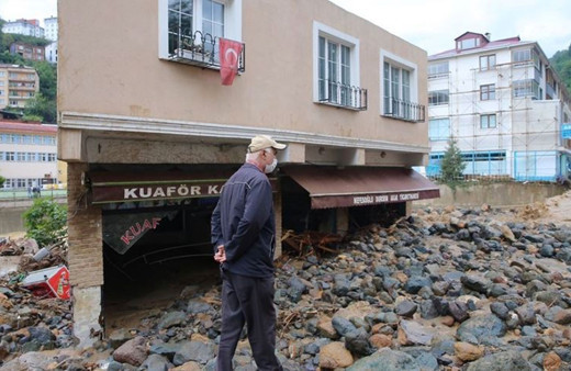 Giresun Dereli'deki selin yeni görüntüleri ortaya çıktı