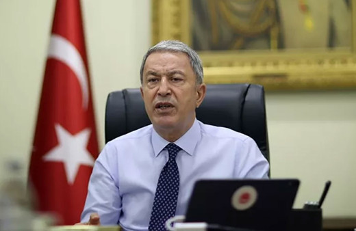 Hulusi Akar, Azerbaycan Savunma Bakanı Zakir Hasanov'la görüştü