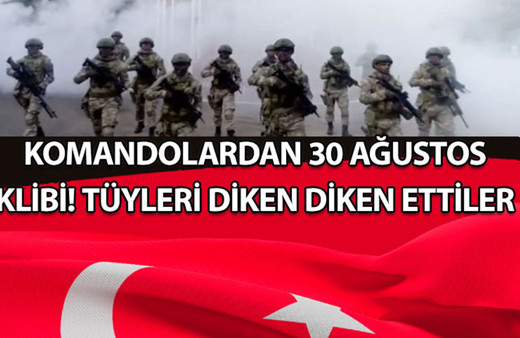Komandolardan 30 Ağustos klibi! Rap müzik eşliğinde tüyleri diken diken ettiler
