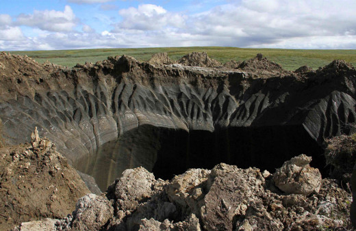 Aşırı sıcaklarla Kuzey Kutbu delindi Rusya televizyonu çekti koca bir delik ortaya çıktı