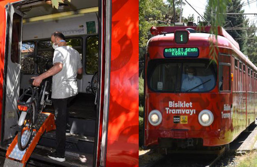 Konya'da bisiklet tramvayı raylarda! Türkiye'de bir ilk