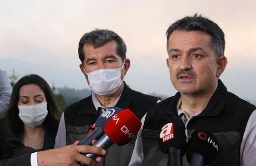 Denizli'de dünden beri söndürelemeyen orman yangını! Bakan Pakdemirli'den açıklama