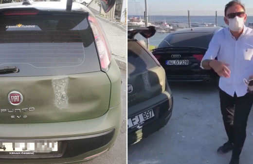 Beylikdüzü'nde hatalı park şoku! Aracını parçaladım gel çek