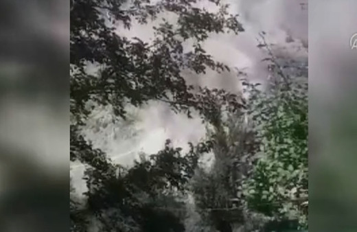 Korkutan görüntü! Malatya'da deprem anında toz bulutu oluştu