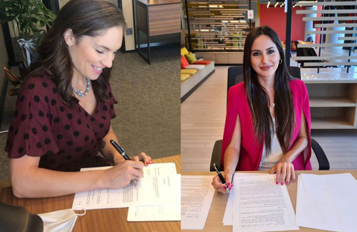 Olay TV Nevşin Mengü'den sonra güzel sunucu Duygu Demirdağ'a da imzayı attırdı!