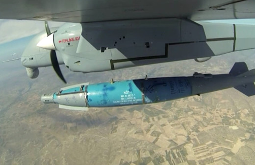 Teber güdüm kitli mühimmat ilk kez İHA'dan atıldı