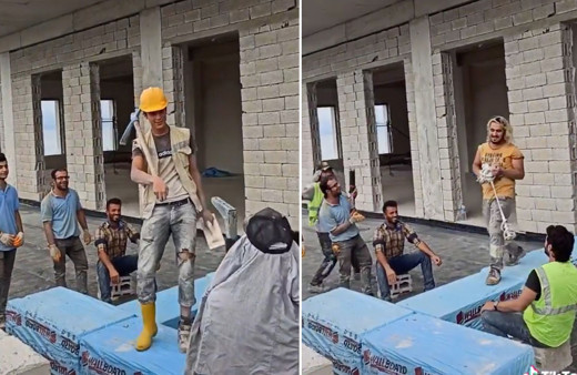 İnşaat işçileri podyum kurup güzellik yarışması düzenledi! İşte Fashion İnşaat 2020...