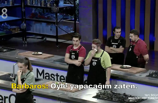 Masterchef'te Barbaros itiraf etti tabağı bilerek yere atmış