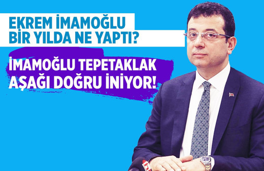 Ekrem İmamoğlu tepetaklak aşağı doğru iniyor!
