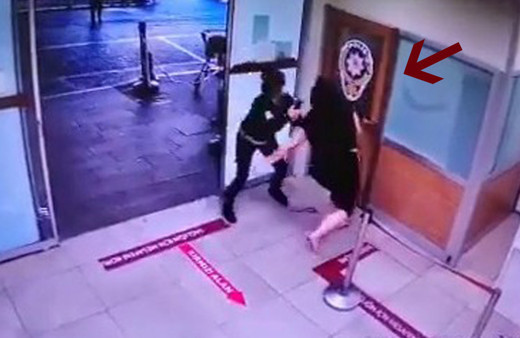Pendik'te maske takmayan kadın hastanede terör estirdi copu aldı ve...