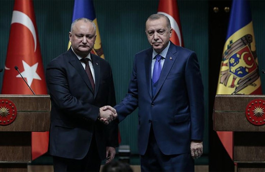 Cumhurbaşkanı Erdoğan ile Moldova Cumhurbaşkanı Dodon görüştü