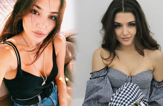 Hande Erçel kırmızı mayosuyla Instagram'ı salladı