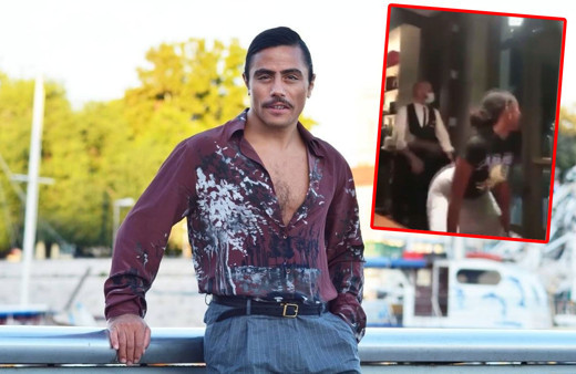 Nusret twerk yapan kadını kameraya alırken sevgilisi mekanı bastı olanlar oldu