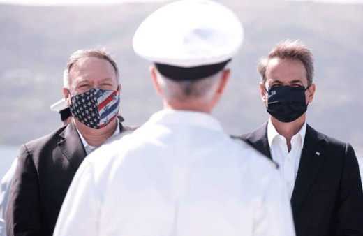 Girit'te NATO üssünü ziyaret eden Pompeo'dan 'Türkiye-Yunanistan' krizi açıklaması