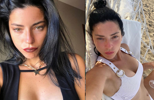 İç çamaşırsız sokağa çıktı Merve Boluğur dekoltesi kızdırdı!