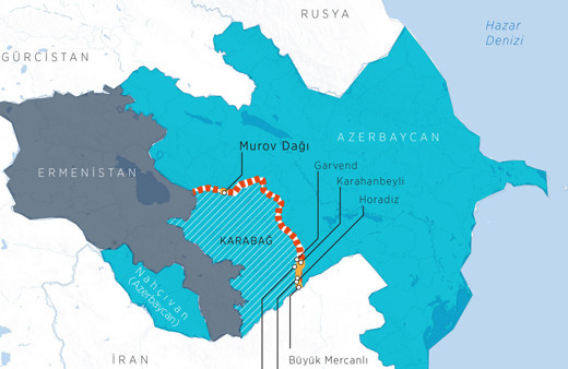 Azerbaycan Karabağ'ın ne kadarını aldı? Ermenistan 3 şehri bombaladı işte son harita