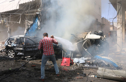 Suriye'nin kuzeyindeki Bab ilçesinde bombalı terör saldırısı! 7 ölü onlarca yaralı...