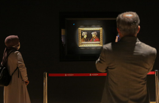 Fatih Sultan Mehmet'in tablosu İBB Saraçhane binasında ziyarete açıldı