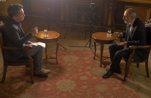 Paşinyan BBC'de ikinci kez terledi cevap veremedi konuyu değiştirdi