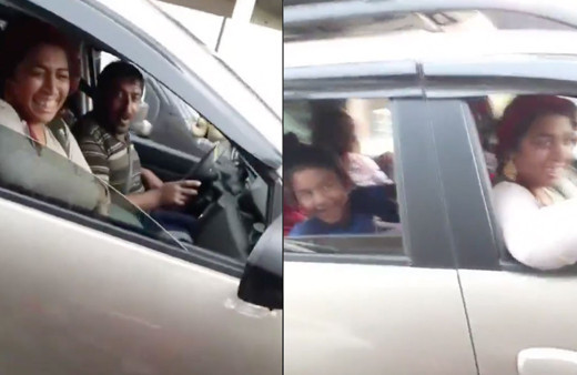 Az önce dilenen aileyi lüks arabalarında görünce çıldırdı! Utanmıyor musunuz siz