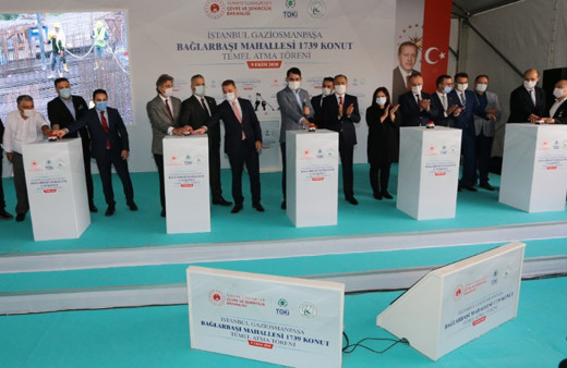 Bakan Murat Kurum Gaziosmanpaşa'da 1739 konutun temelini attı