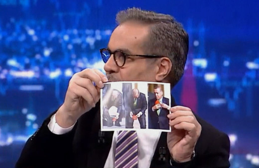 Hadi Özışık, Erdoğan'ın o fotoğrafını gösterdi stüdyo karıştı